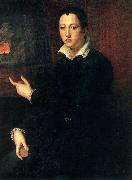ALLORI Alessandro, Portrait of a Young Man  hgjgh
